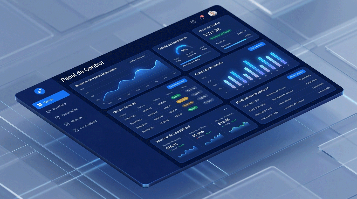 Mockup de Interfaz ERP Bitxar
