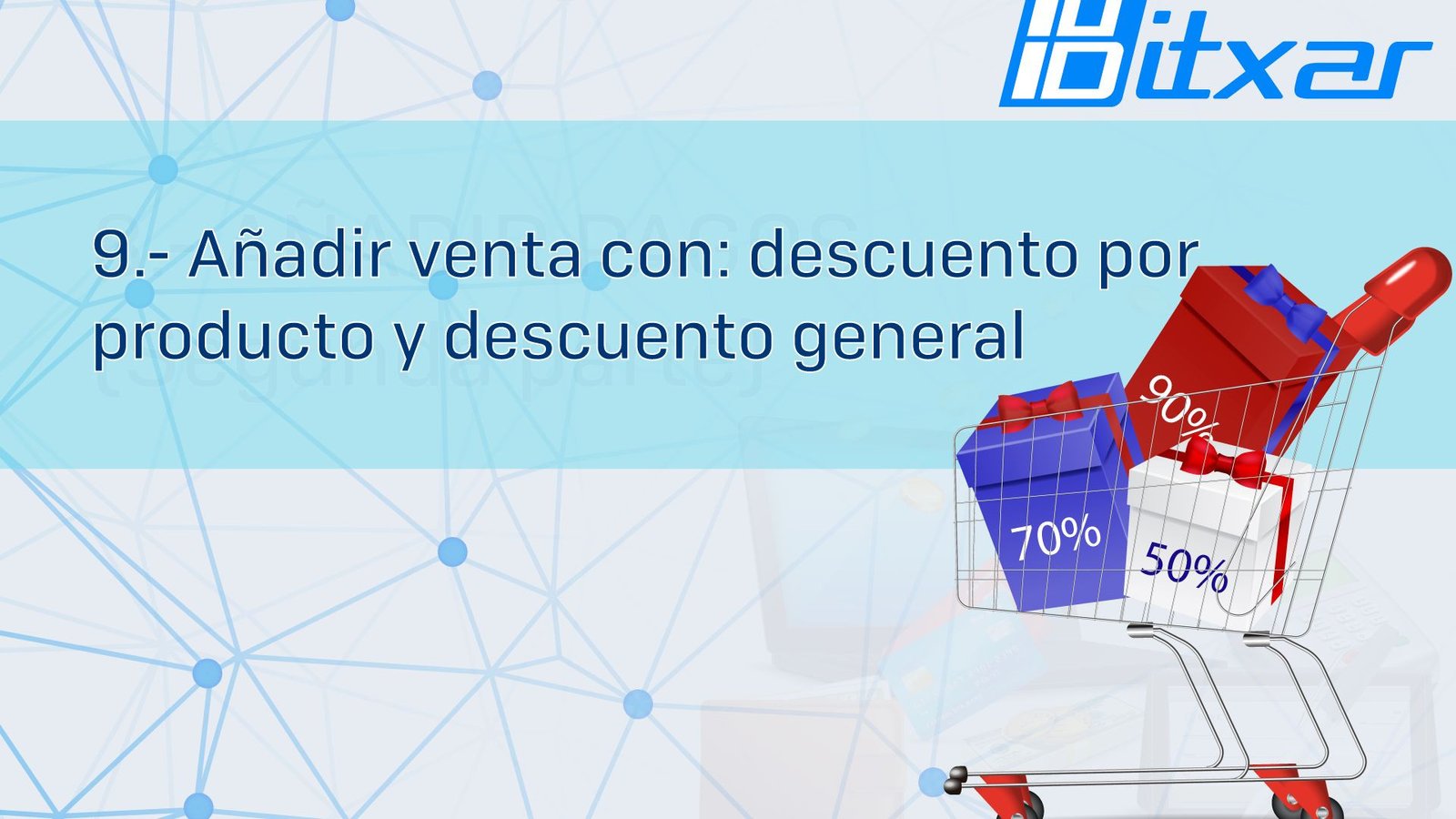 ⁣09 – Añadir venta con: descuento por producto y descuento general 🏷💸
